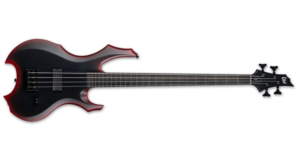 LTD FL-4 BLACK RED BURST SATIN